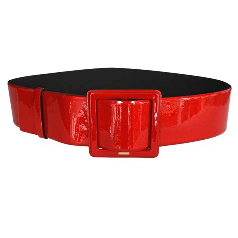 vintage wide red chanel belt|chanel snakeskin belt.